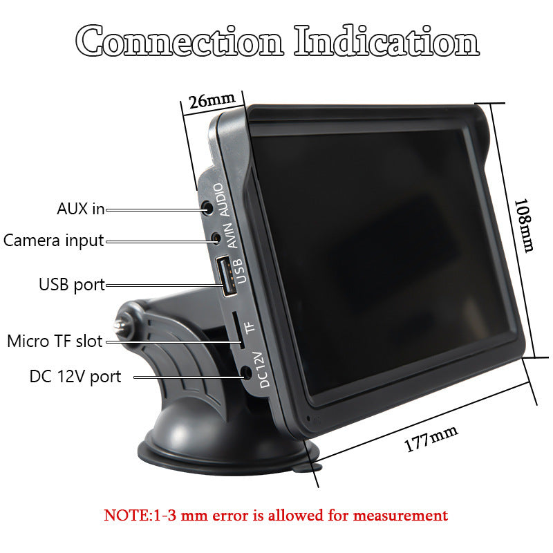 Pantalla del coche Soporte multimedia de 7 pulgadas Carplay inalámbrico