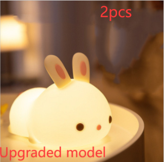 New Year'S Gift Rabbit Silicone Lamp Pat Feeding Creative Night Light Children'S Toys