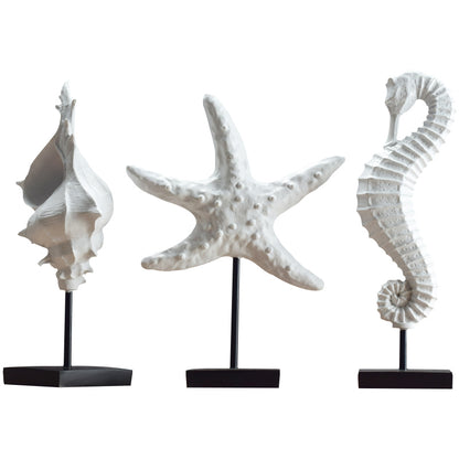 Nordic Mediterranean Style Starfish Wine Cabinet Decoration