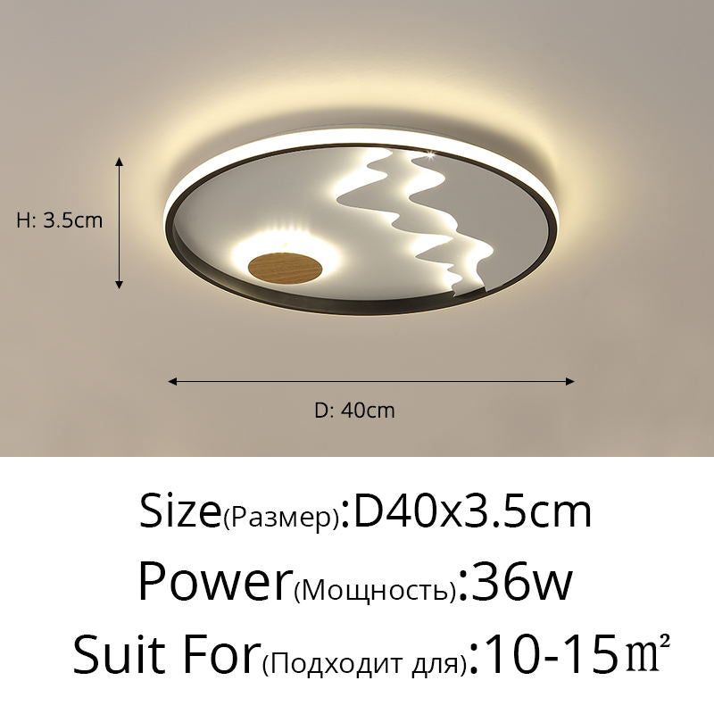 Lampe dôme dans une chambre ronde