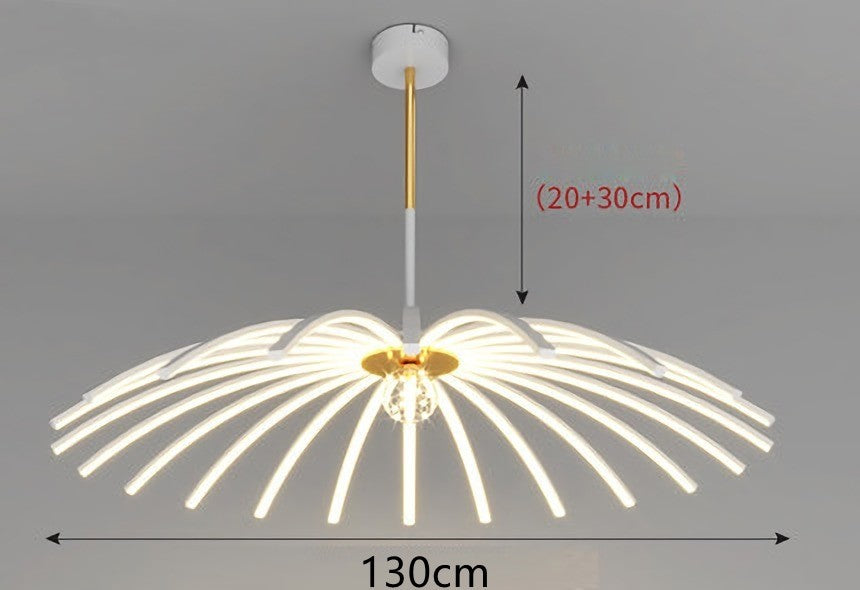 Lustre LED dans la chambre à coucher de la salle à manger