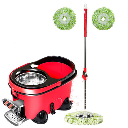 Four Drive Foot On Rotary Mop Bucket