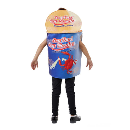 Vêtements de cosplay de nouilles de bol d'Halloween pour enfants