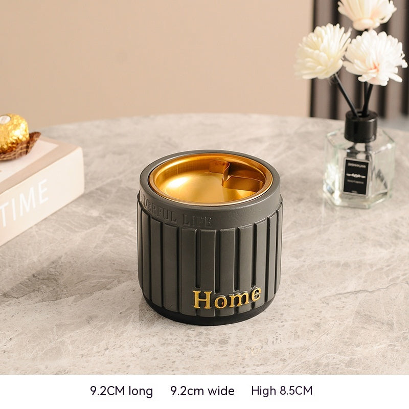 Light Luxury Windproof Funnel Ashtray With Lid