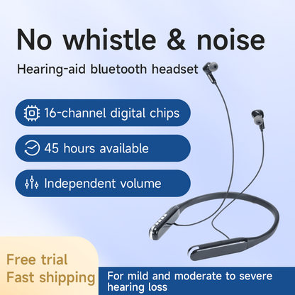 Fashion And Simple Hanging Neck Bluetooth Hearing Aid Earphone