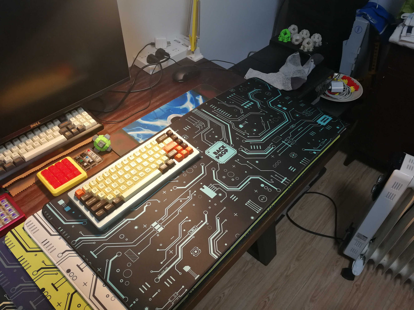 Tapis de table personnalisé avec clavier et souris