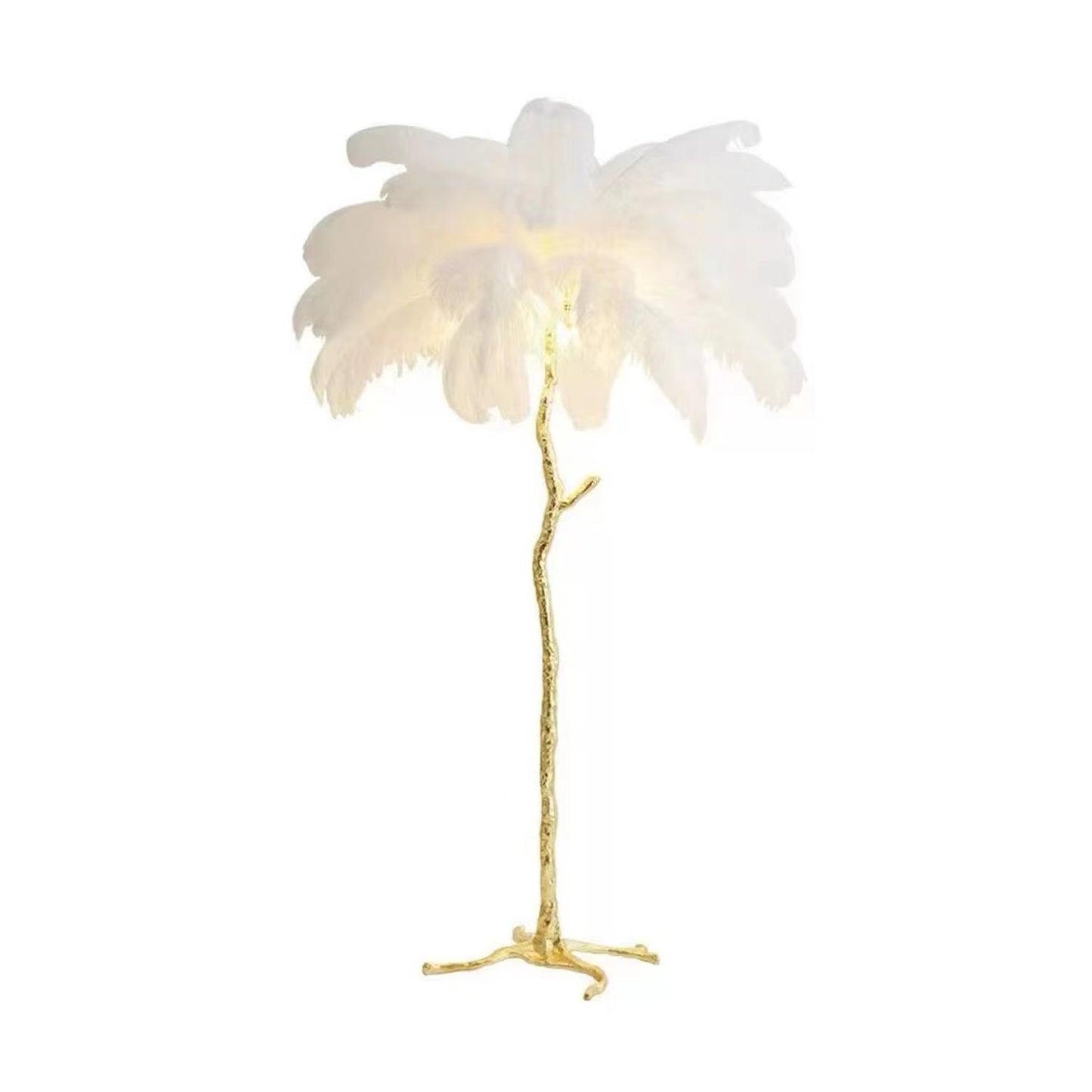 Decorative Resin Feather Floor Lamp For Living Room And Bedroom