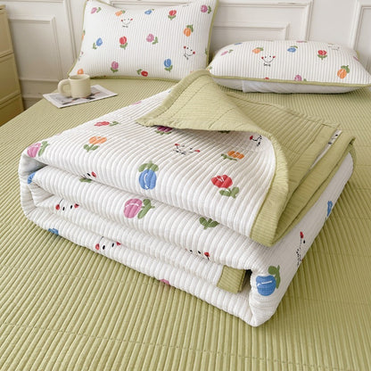 Quilted Bed Cover Three-piece Class A Maternal And Child Bed Sheet