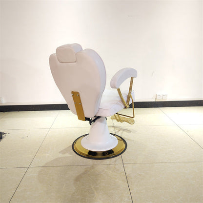 Chaise élévatrice en acier inoxydable pour salon de coiffure