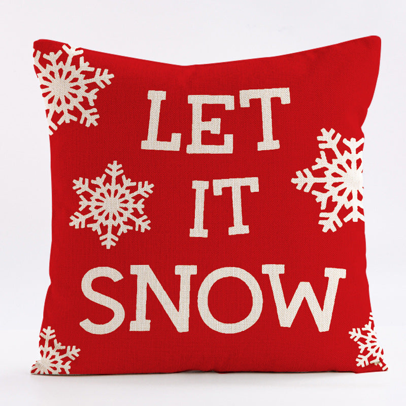 Home Fashion Simple Christmas Pillow Cover