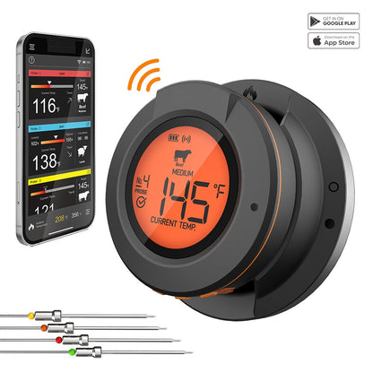 Outdoor Digital Wireless Bluetooth Dome Food Meat Thermometer