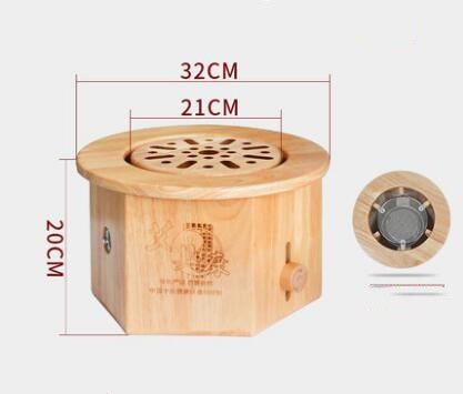 Oak Sitting Moxibustion Instrument  Stool Warming  Device Home