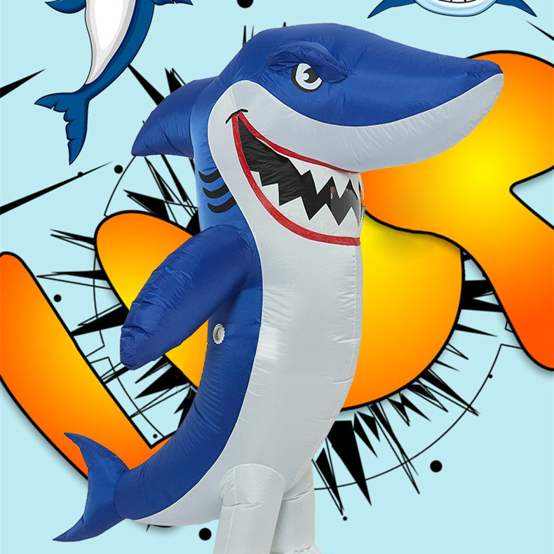 Halloween Funny Cartoon Doll Costume Big Shark