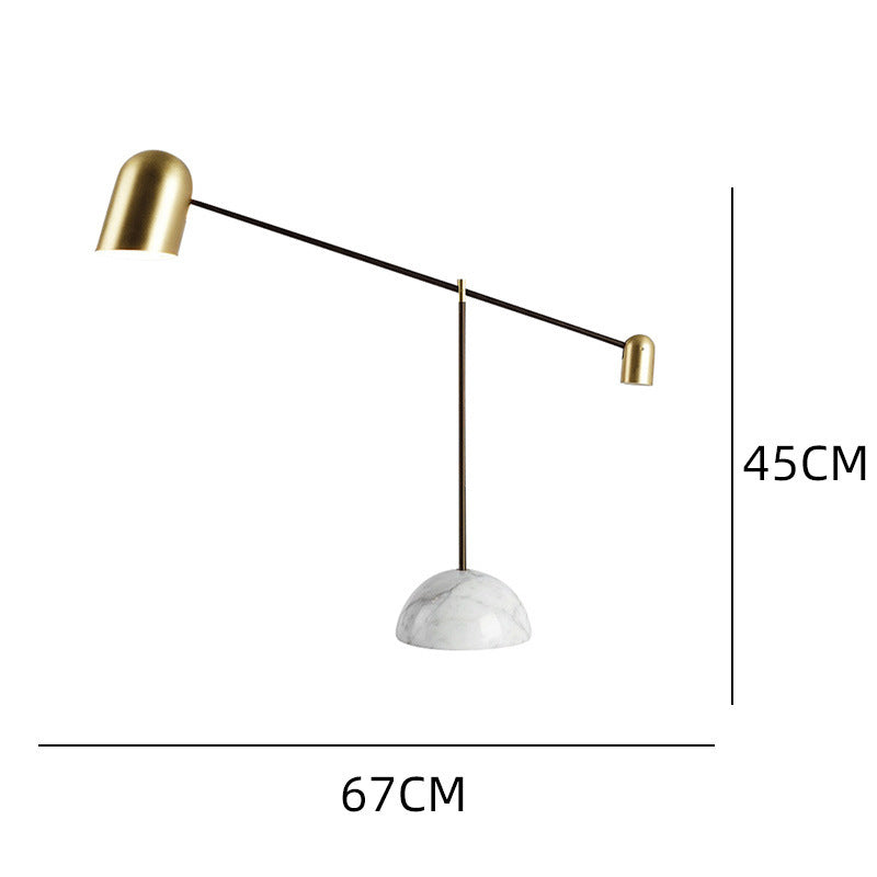 Lampe de table de mode en marbre créative simple