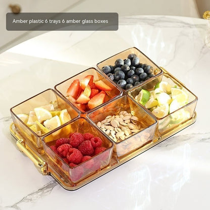 Fruit Plate Living Room Coffee Table Household Storage Box