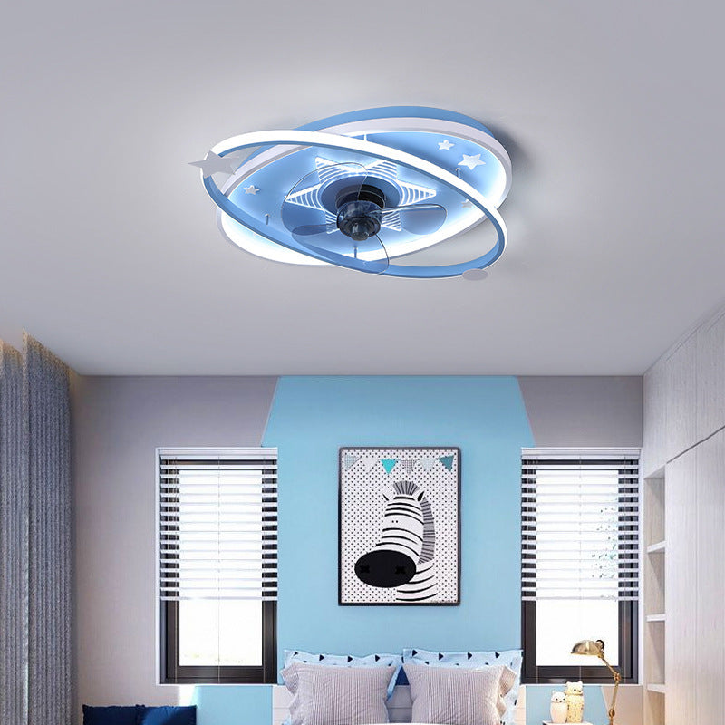 Lustre en fer pour chambre d'enfant, moderne et simple, intelligent