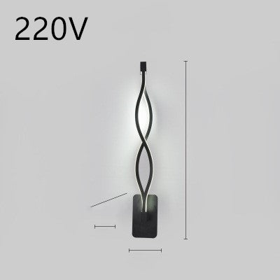 Lampe murale led nordique minimaliste, lampe de chevet pour chambre à coucher