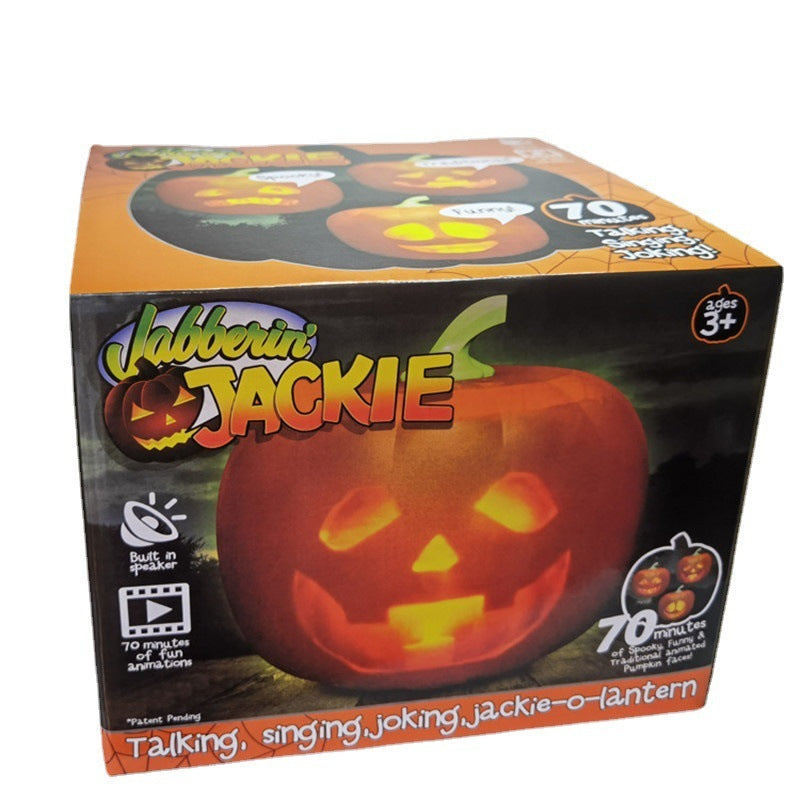 Mindscope Jabberin Jack Talking Pumpkin Lamp Christmas Halloween Projection