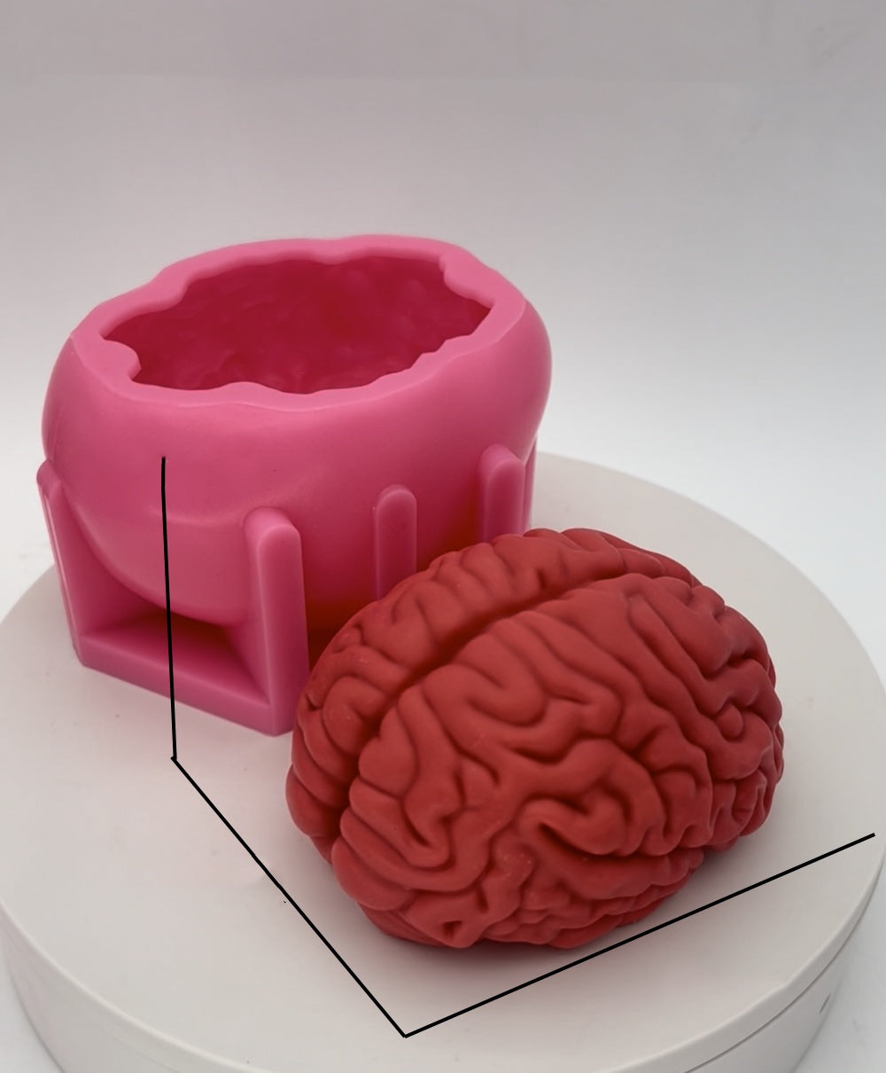 Brain Flower Chocolate Halloween Skull Cake Mold