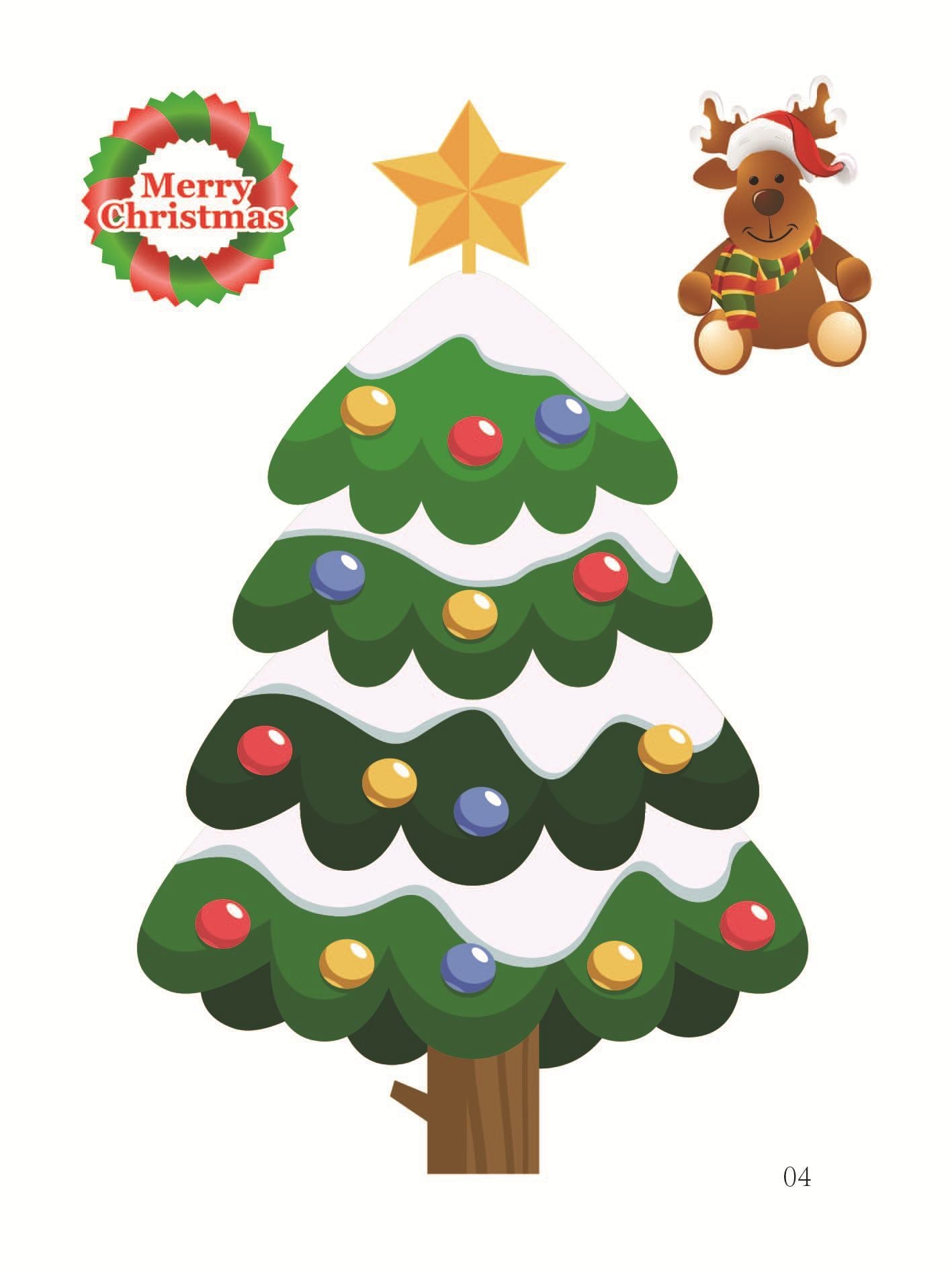 Christmas Day Decorations Environmentally Friendly Removable Static Electricity Stickers