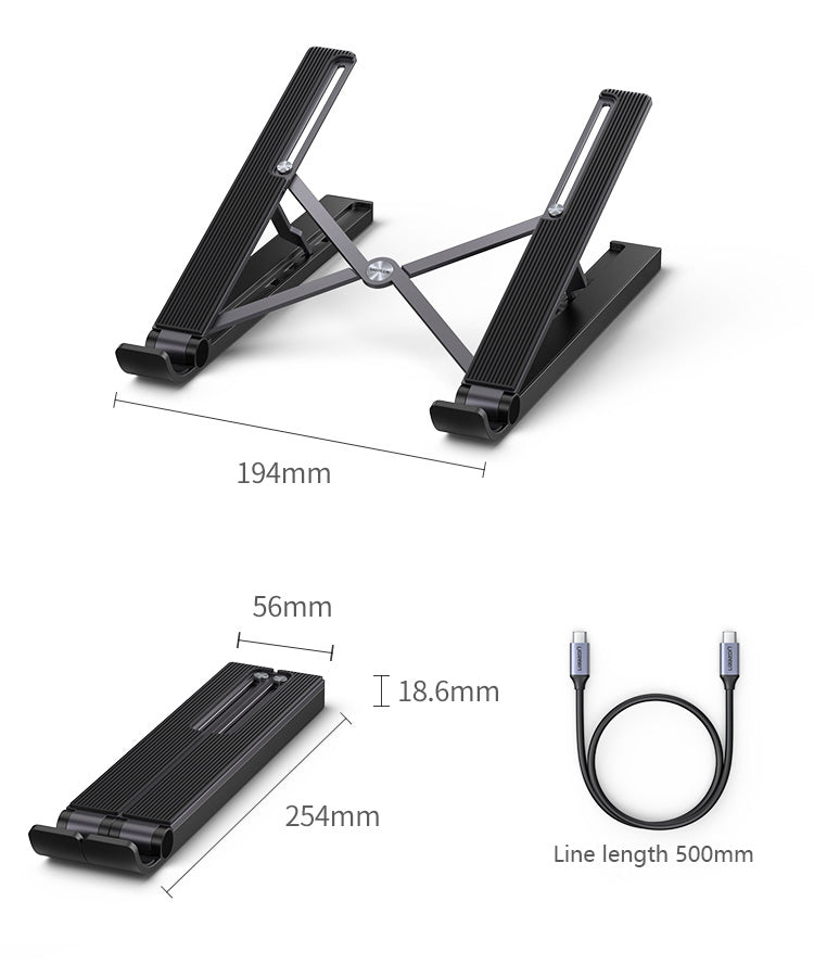 Soporte para computadora portátil Soporte de enfriamiento de escritorio