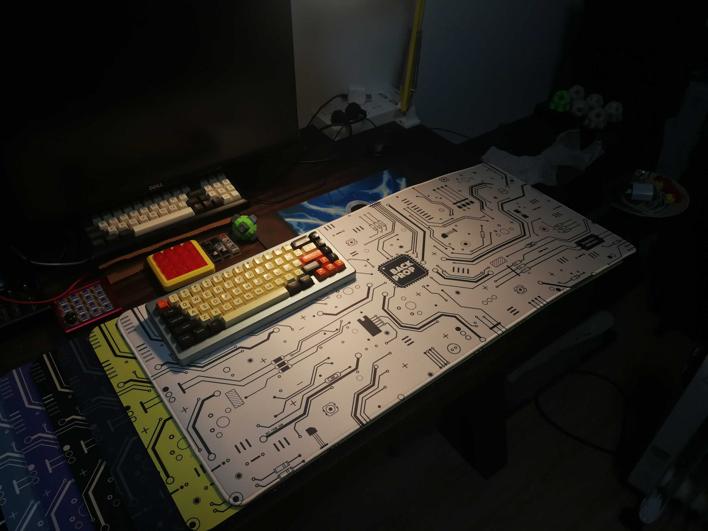 Alfombrilla de mesa personalizada con teclado y ratón