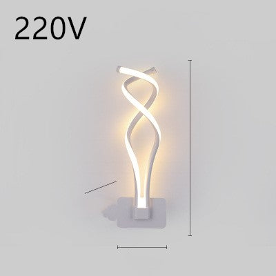 Lampe murale led nordique minimaliste, lampe de chevet pour chambre à coucher