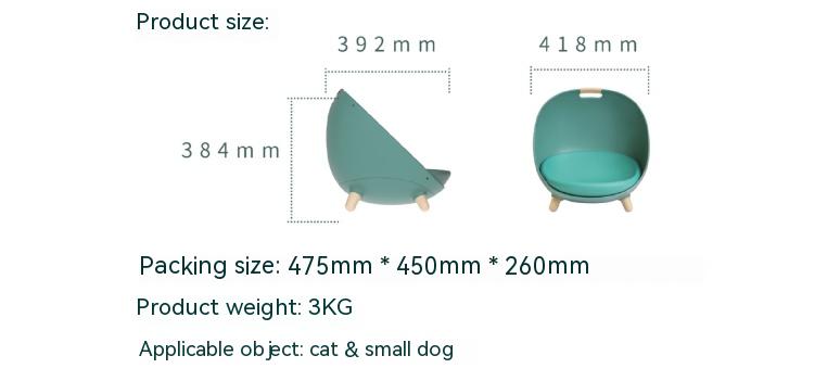 Nido para gatos Cama universal para mascotas para perros pequeños Four Seasons