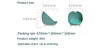 Nido para gatos Cama universal para mascotas para perros pequeños Four Seasons