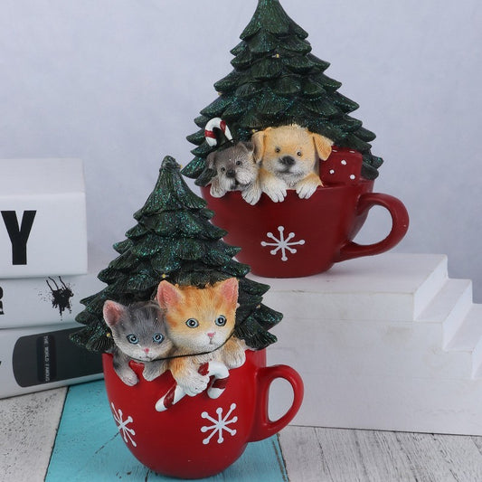 Christmas Pet Resin Crafts Home Furnishings