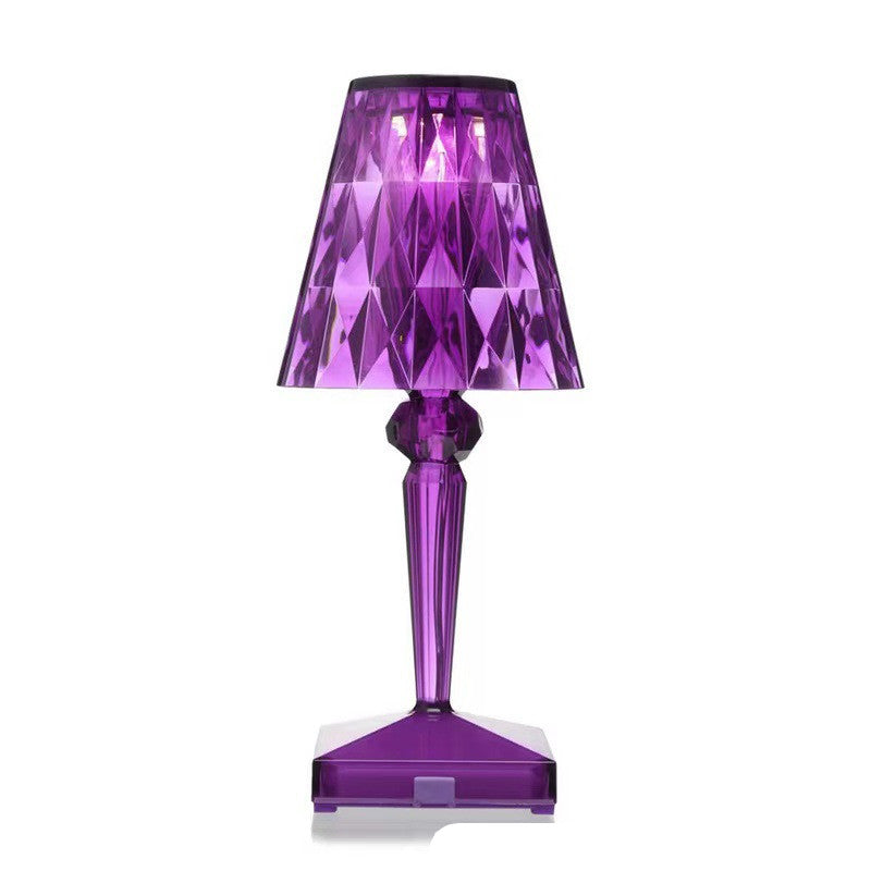 Diamond Crystal Rechargeable Decorative Table Lamp