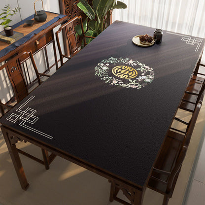 Leather Tablecloth Tea Table Cloth Silicone Waterproof And Oil-proof Disposable Tablecloth