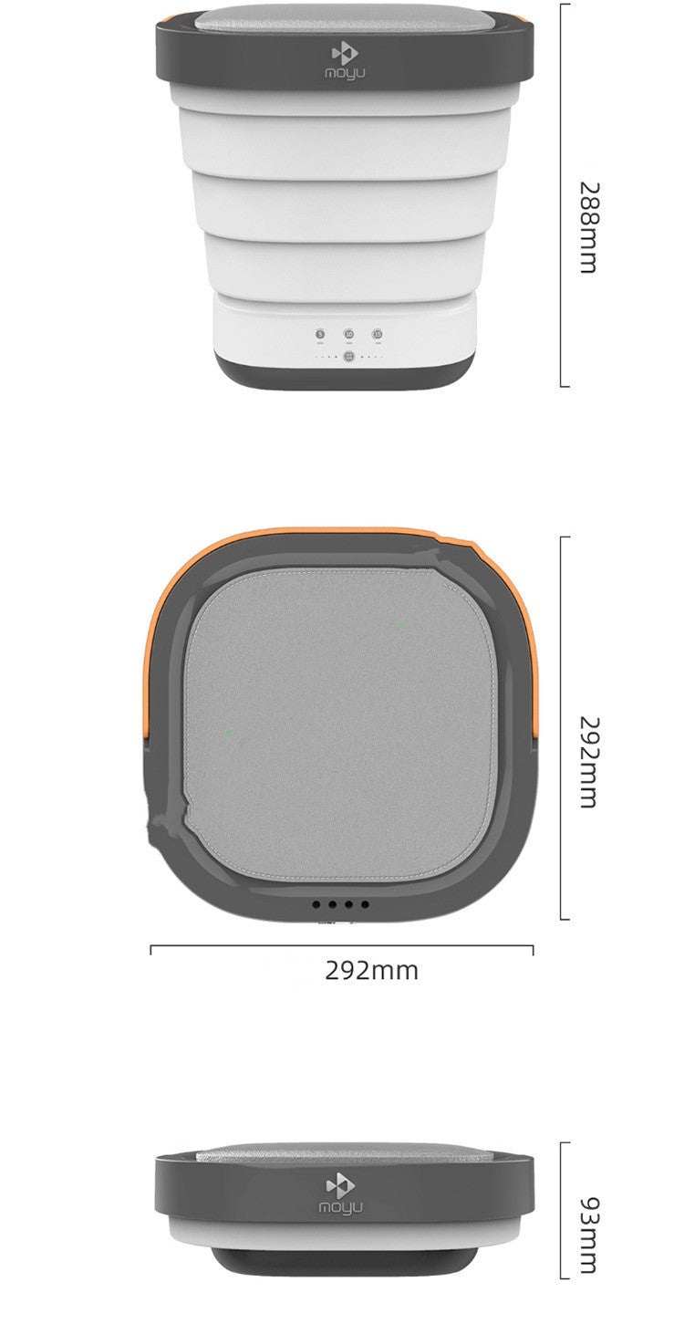 Lavadora plegable de viaje tipo cubo pequeño