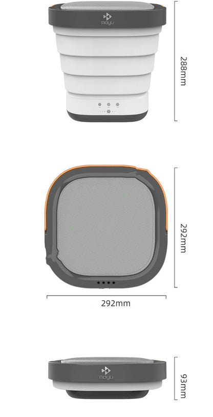 Lavadora plegable de viaje tipo cubo pequeño