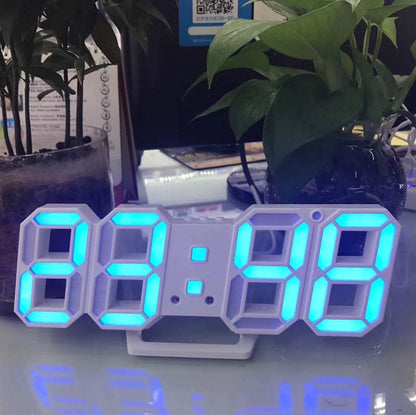 Horloge numérique murale LED 3D