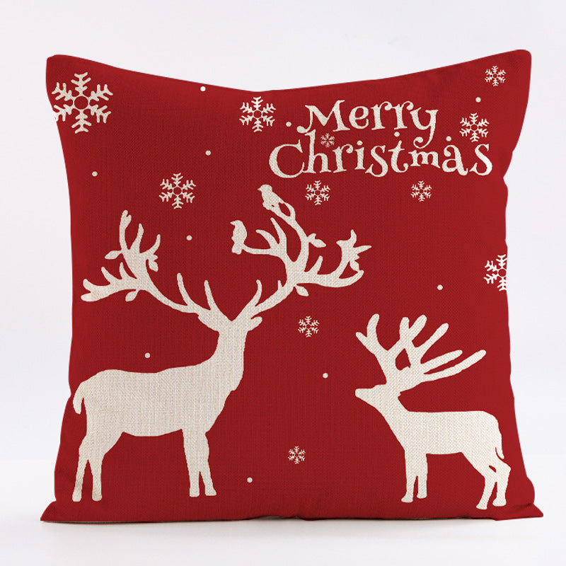 Home Fashion Simple Christmas Pillow Cover