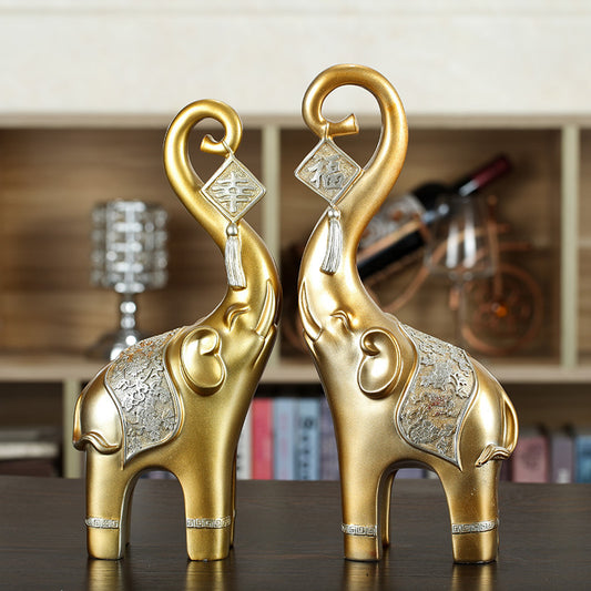 Creative Home Furnishing European Elephant Decoration Crafts