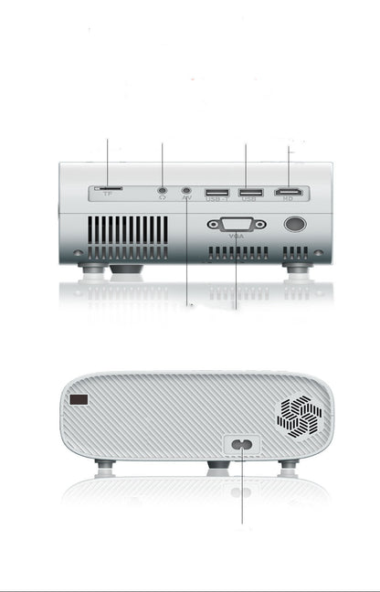 Proyector portátil de enseñanza de oficina.