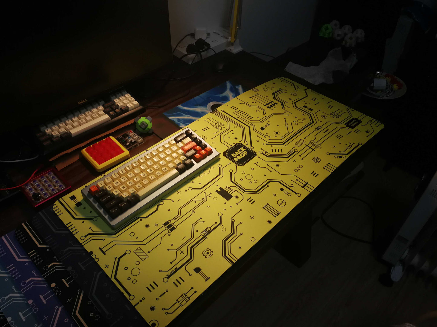 Tapis de table personnalisé avec clavier et souris