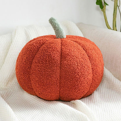 Simulated Pumpkin Plush Pillow 11 X 9.5 Inch 3D Thanksgiving Cushion Shaped Pillow Cozy Fall Decorations Toy Pillows For Thanksgiving Christmas Bedroom Sofa Couch Supplies