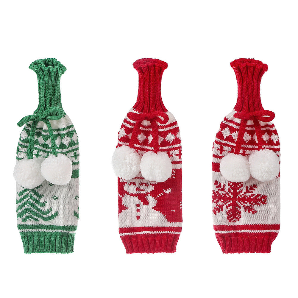 Home Fashion Christmas Bottle Holder