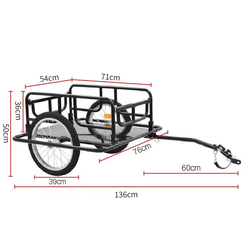 Chariot à outils de traction pour remorque de vélo pliable