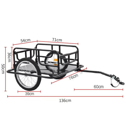 Foldable Cargo Bicycle Trailer Traction Tool Cart