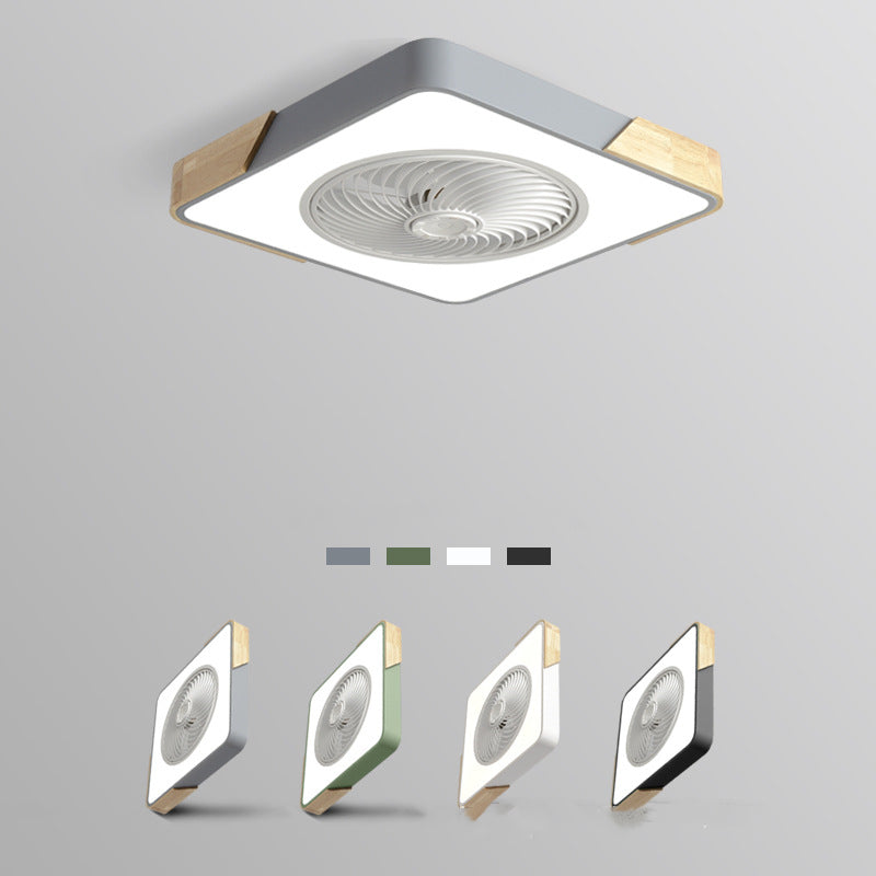 Ventilateur de plafond moderne avec lumière et lampe de décoration intérieure