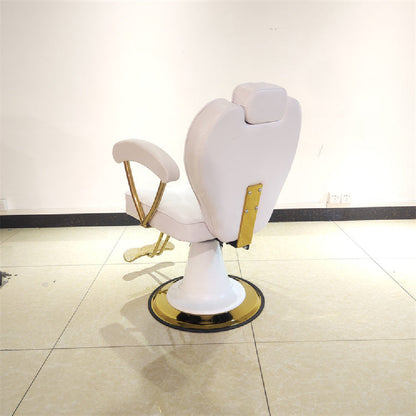 Chaise élévatrice en acier inoxydable pour salon de coiffure