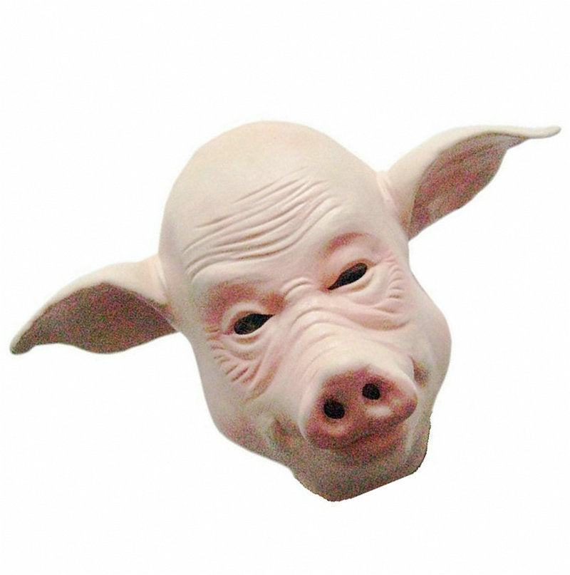 Déguisement d'Halloween, fête, réunion annuelle, spectacle COS de venise, couvre-chef d'animal, masque de cochon chauve