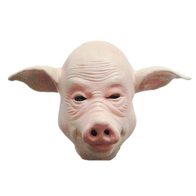 Halloween Dress Up Party Party Annual Meeting Venice COS Show Animal Headgear Bald Pig Mask