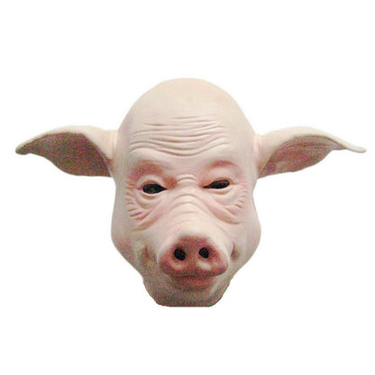 Déguisement d'Halloween, fête, réunion annuelle, spectacle COS de venise, couvre-chef d'animal, masque de cochon chauve