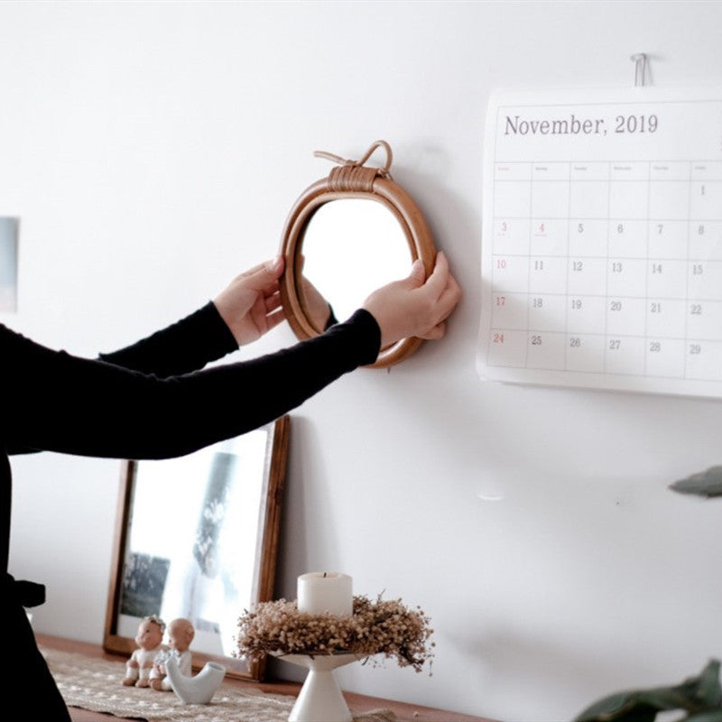 Espejo de maquillaje para mujer, espejo decorativo de pared