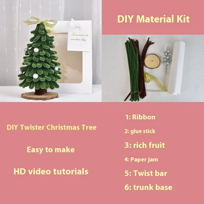 Paquete de materiales para hacer un mini árbol de Navidad